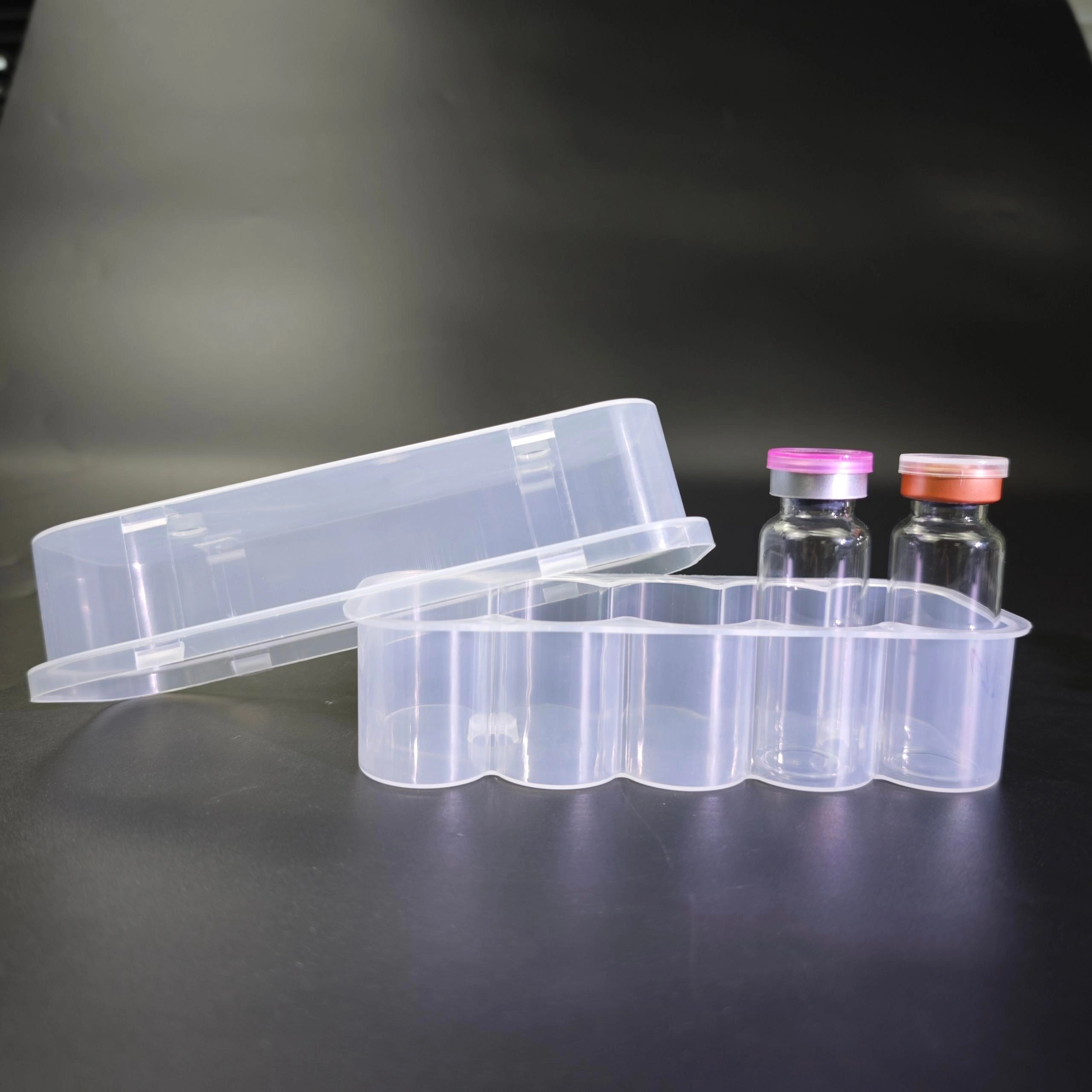 High-quality BPA-free PP 20ml sample vial holder box, bulk wholesale, OEM customization, lyophilized sample storage box for cold chain laboratory use
