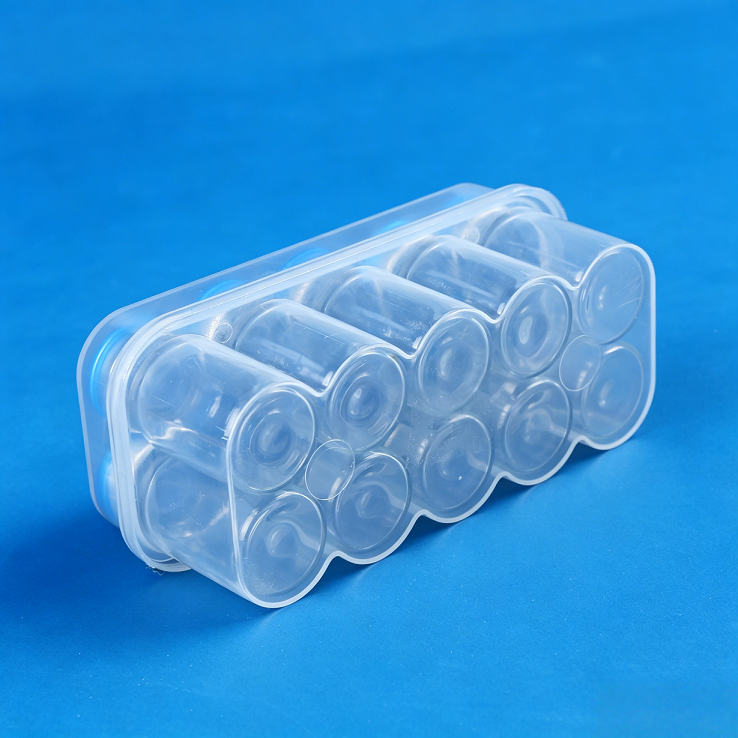 Manufacturer-grade Xilin 7 mL PP Plastic Rectangular Sampling Boxes Lids 10-count Pack Transparent Vials Lyophilized Powders