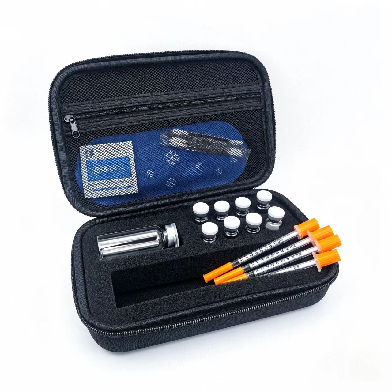 Multifunctional insulin storage bag, insulin vial storage bag, vial medication bottle, large capacity storage, portable outdoor protective case, wholesale