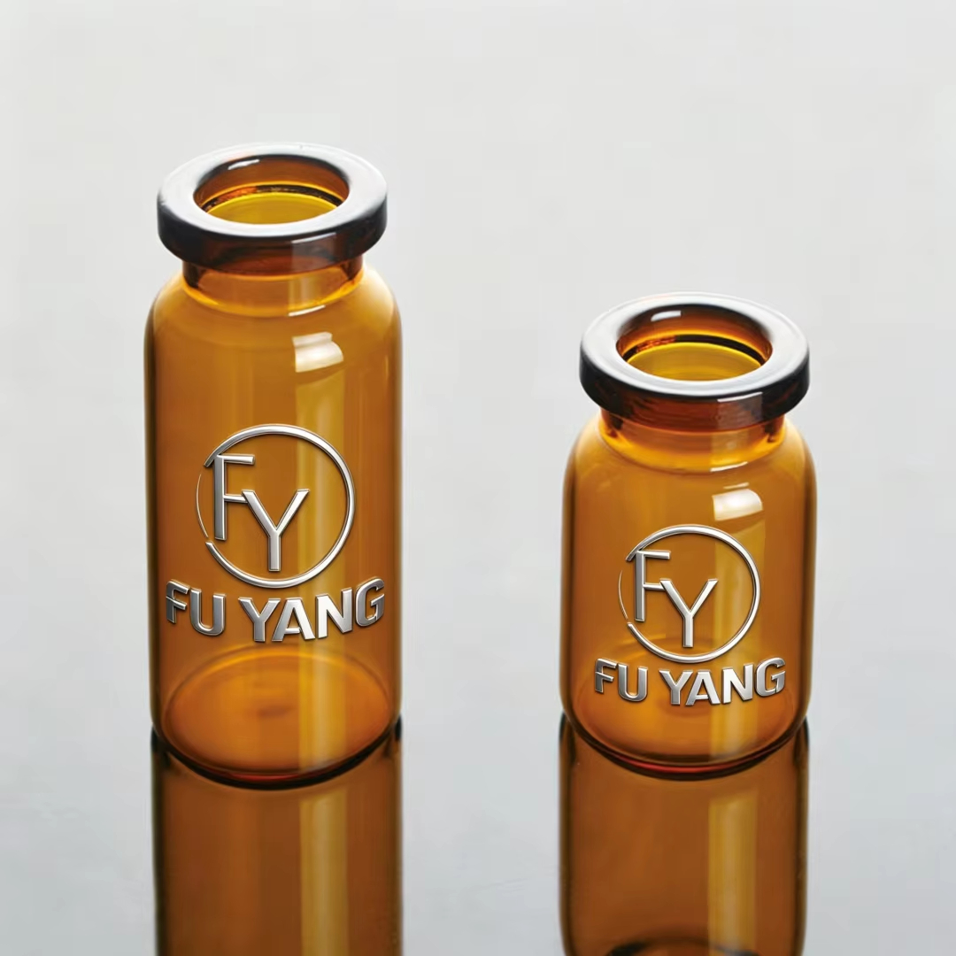 Transparent Amber Borosilicate Glass Bottles Bulk Wholesale OEM High-Quality Medical Beauty Essence Lyophilized Powder Skincare Cream