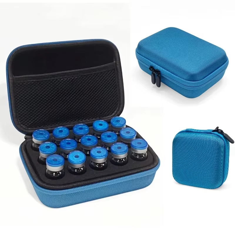 Custom Hard EVA Insulin Vial Storage Box is specially designed for storing and transporting GLP-1 injection pens, insulin vials, and other diabetic supplies.