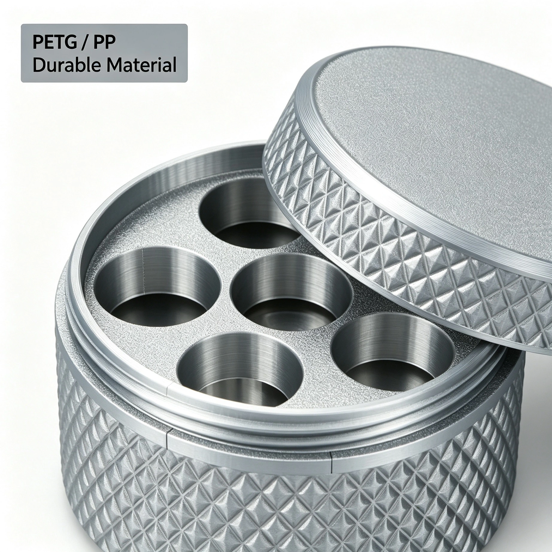 Custom Cylindrical Peptide Storage Box 3ml Holds Multiple Vials Reusable Storage Case Peptida Vial Box Portable Protective Packaging