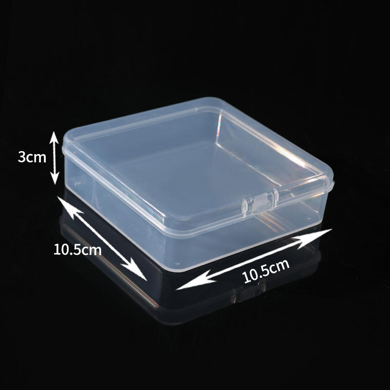Transparent Square PP Plastic Storage Box for Jewelry Packaging