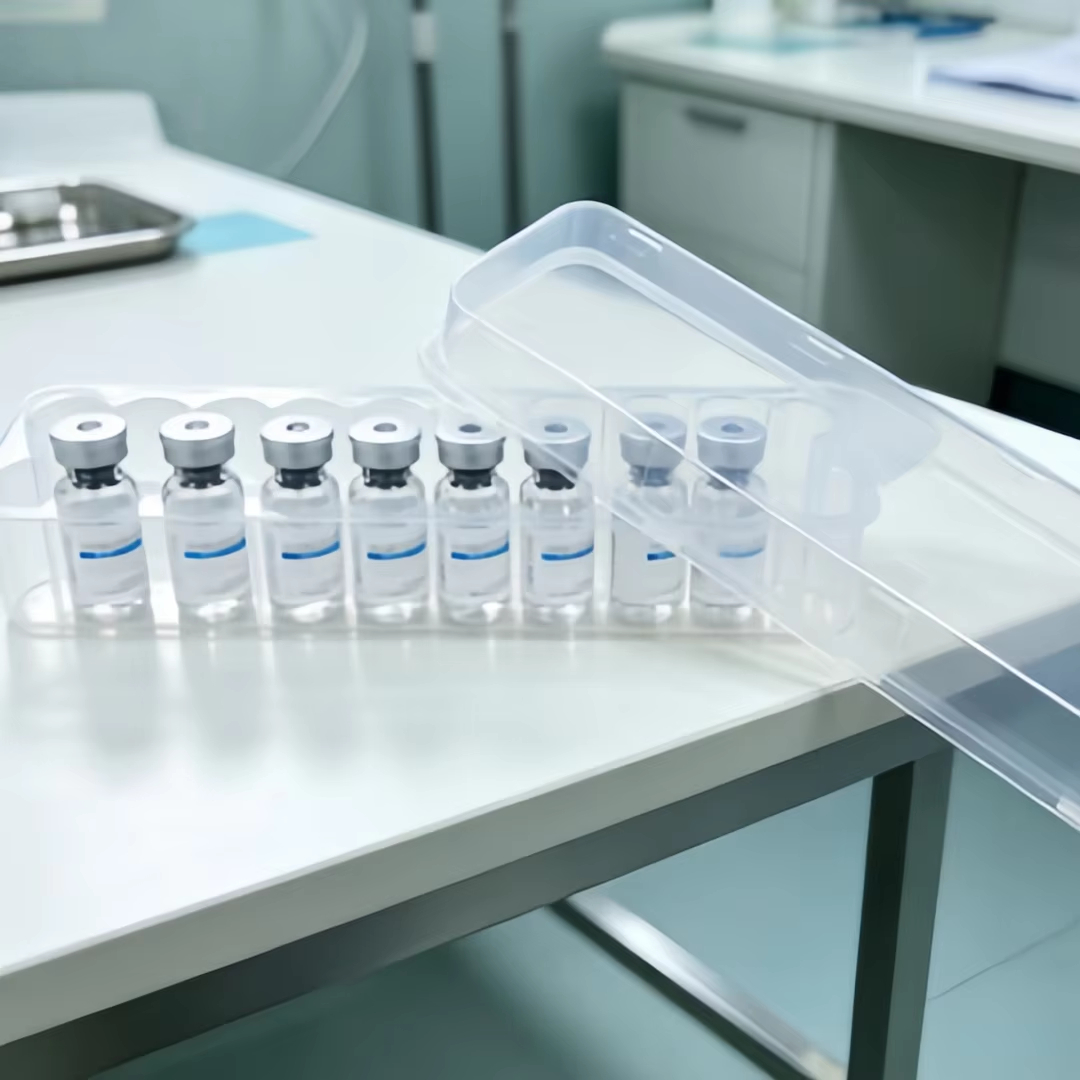 Wholesale Bulk 3ml 24-Piece Transparent PP Tube Rack OEM BPA-Free Biological Reagent Storage Box Laboratory Cold Chain Plastic Tube Rack Organizer