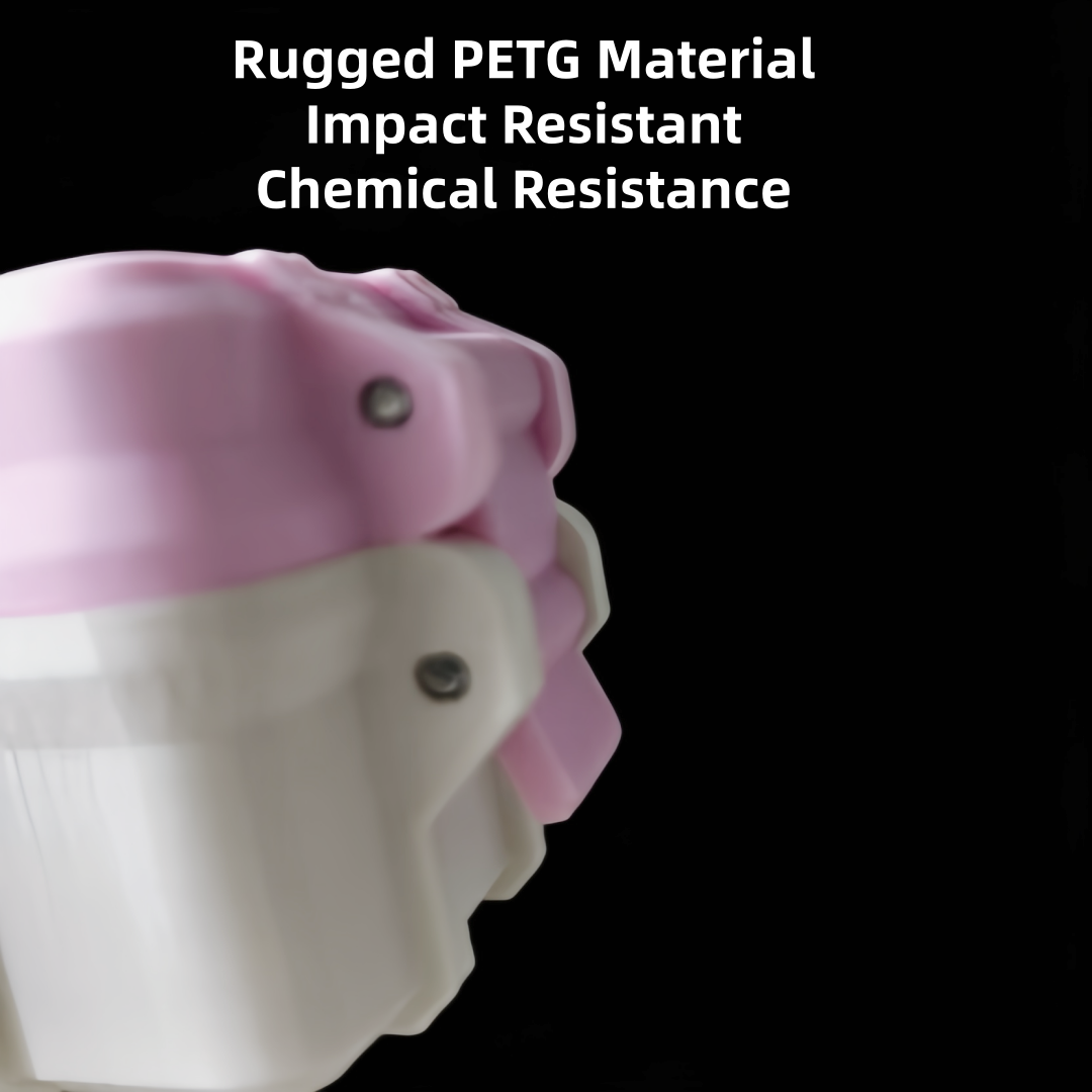 High-end peptide vial box made of PETG material, 3ml 4-pack, can effectively stabilize glass vials to prevent damage, each vial has an independent slot, customizable box color, size, and brand logo printing.