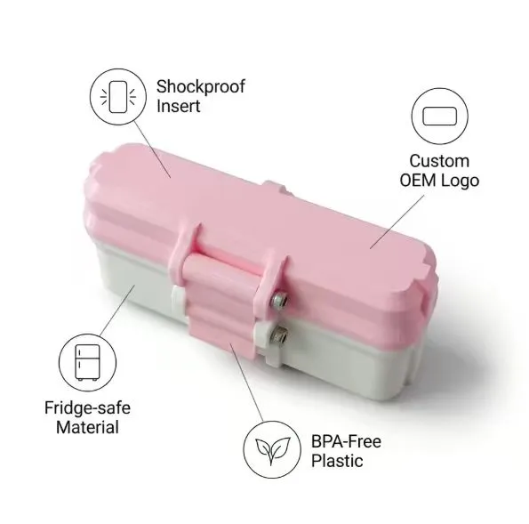 3ml 5-Pack High-End Custom Peptide Bottle Storage Box, with Shockproof and Refrigeration Function, Suitable for Small Bottle Packaging Travel Storage Case