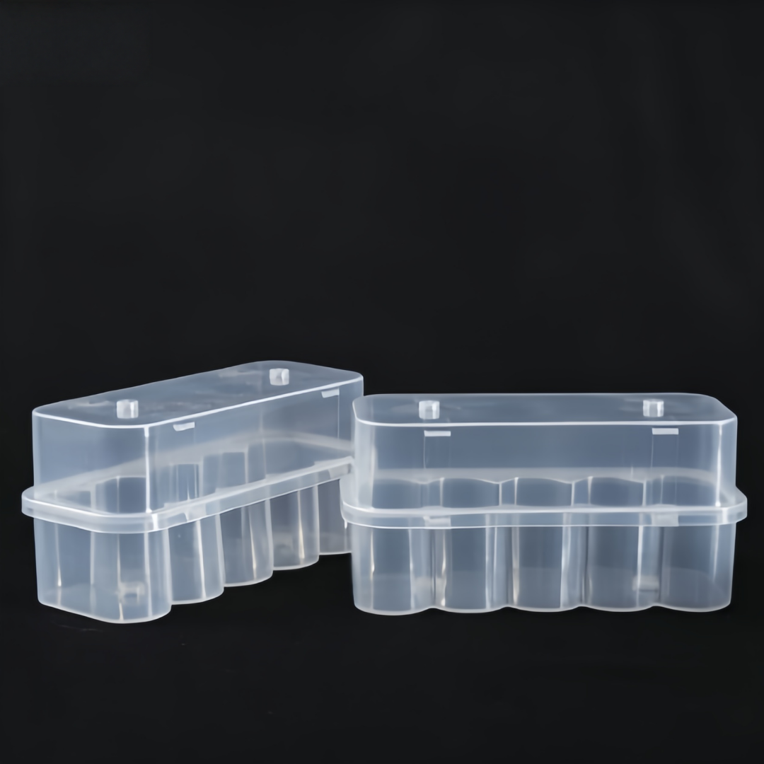 5ml 10-Pack Transparent Plastic Vial Box Bulk OEM Freeze-Dried Sample Storage Case PP Vial Holder Organizer for Bio-Reagent
