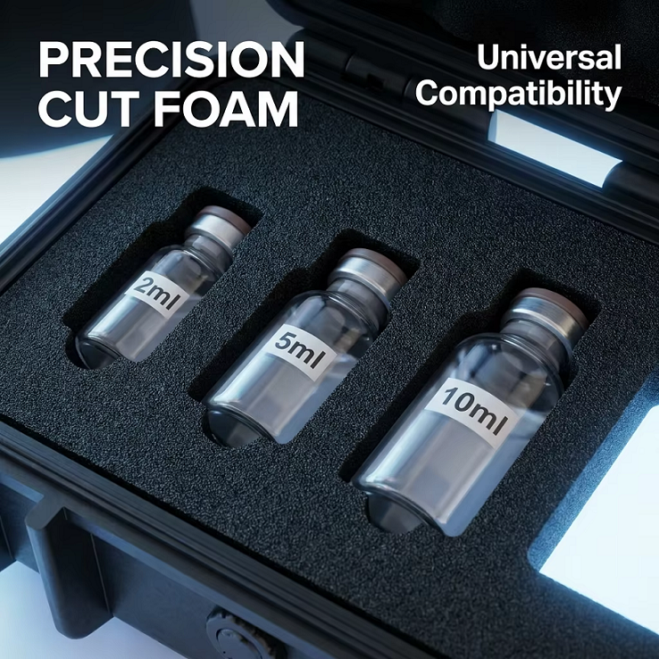 Custom Hard EVA Insulin Vial Storage Box with Foam Insert