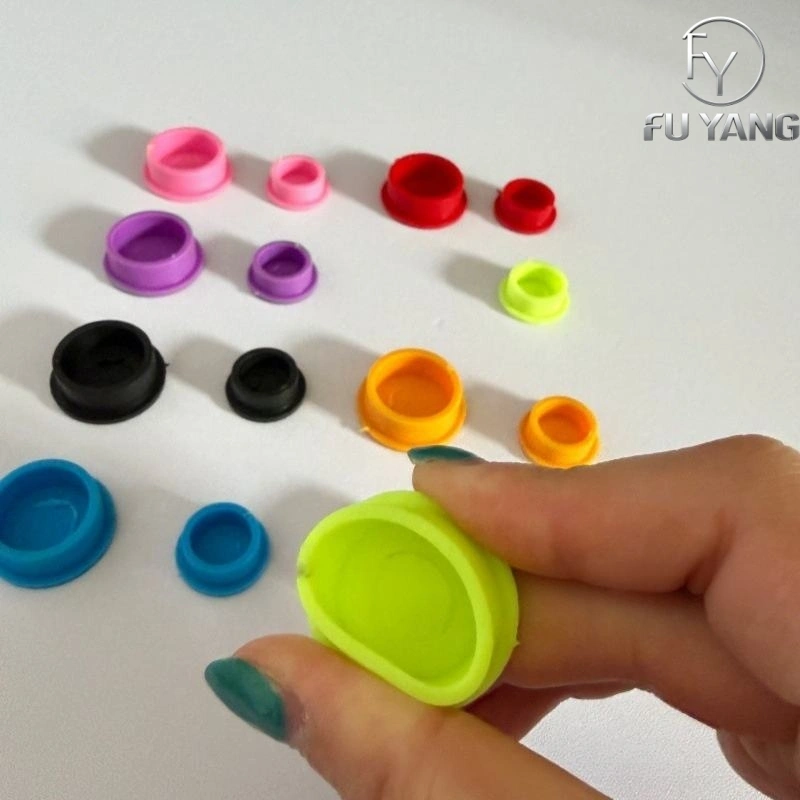 3ml 5ml 10ml ampoule silicone cap, vial, glass bottle protective cap, injection bottle insulin cap, leak-proof and dust-proof, multiple colors available, logo can be customized on the top of the cap