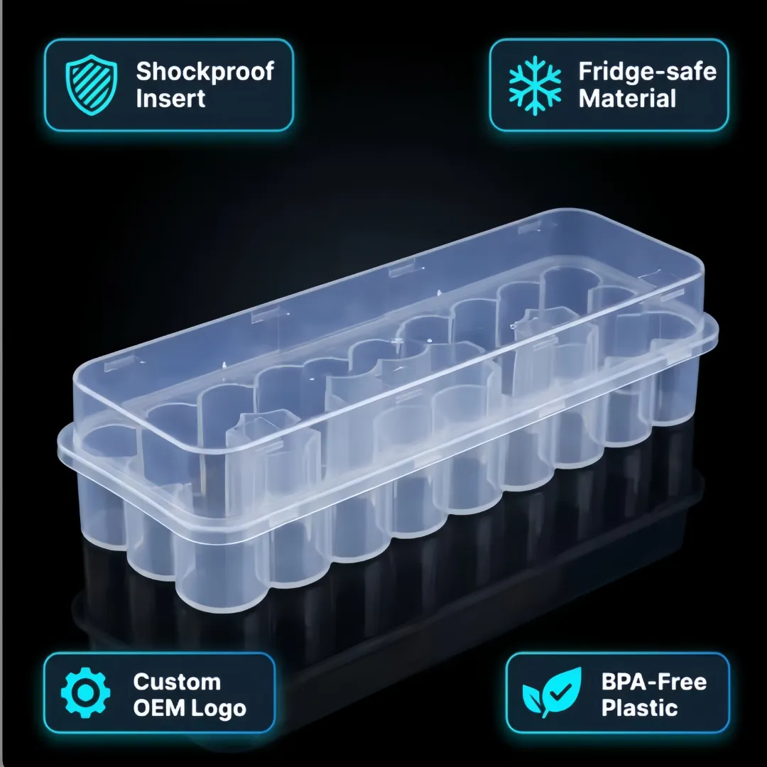 Wholesale Bulk 3ml 24-Piece Transparent PP Tube Rack OEM BPA-Free Biological Reagent Storage Box Laboratory Cold Chain Plastic Tube Rack Organizer