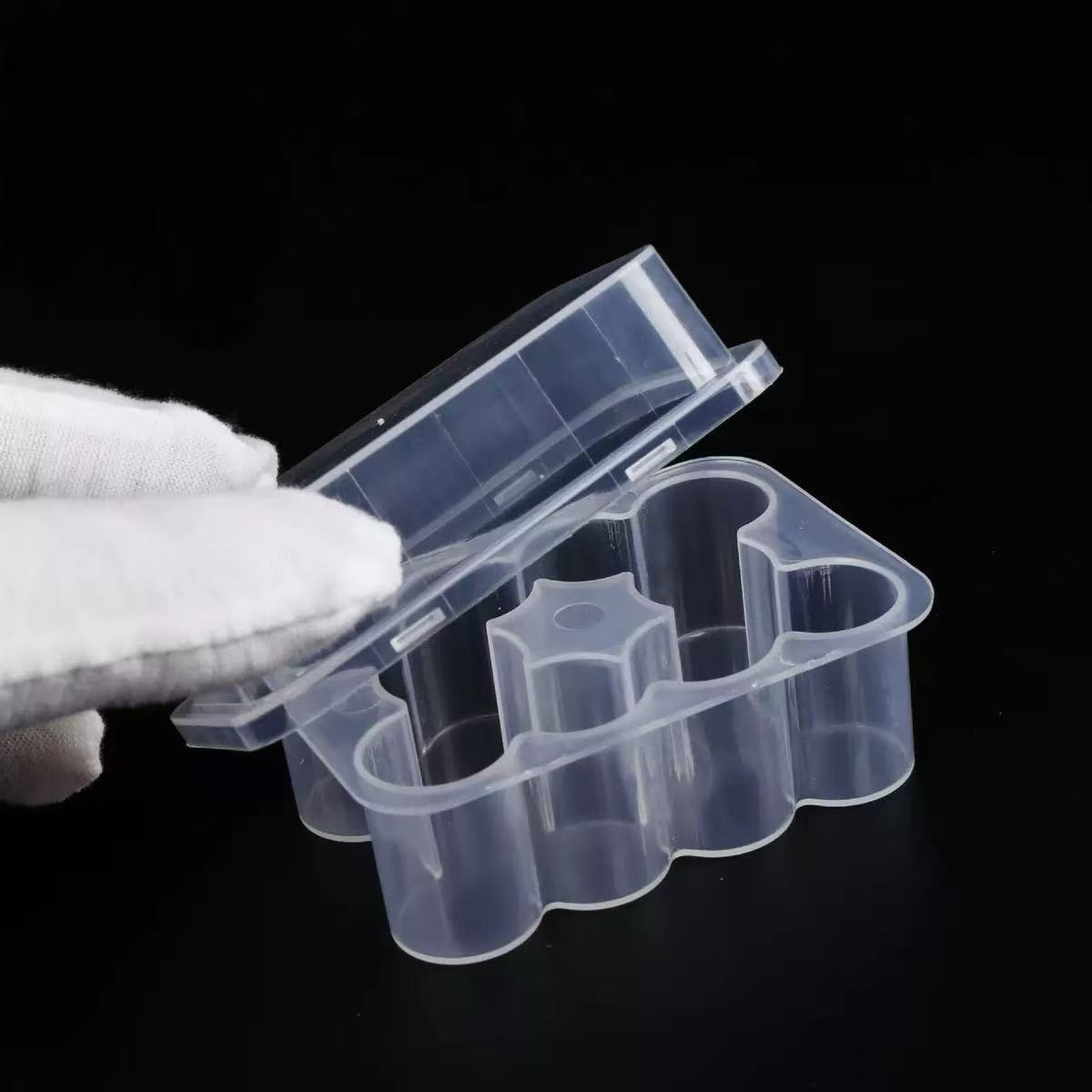 transparent cryo vial storage box with secure lid, ideal for home lab use, featuring organized compartments for vial box and storage boxes for vials
