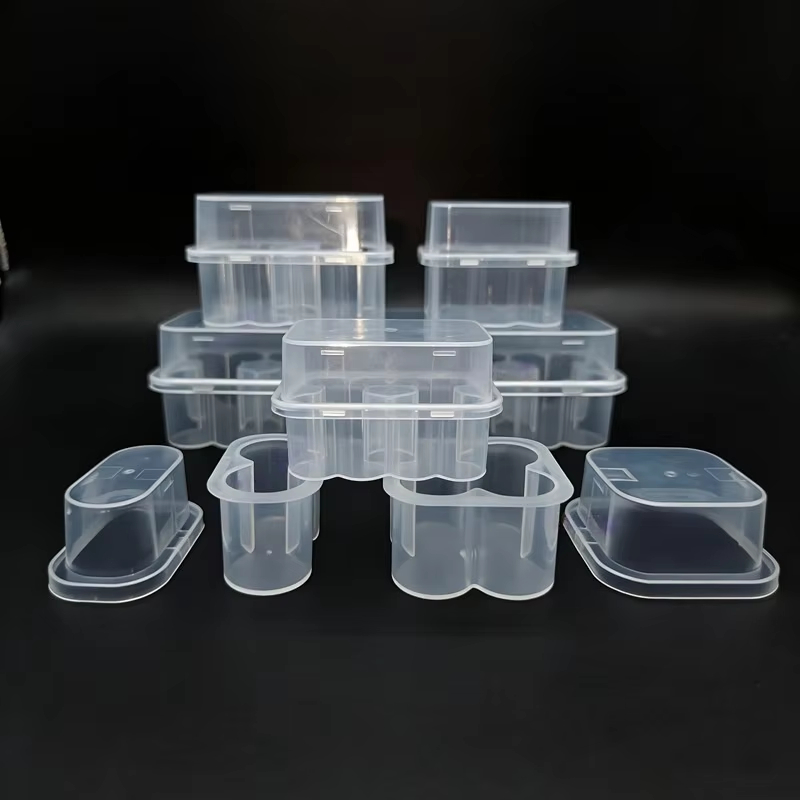 Transparent Medical Grade PP Plastic Peptide Serum Storage Box 3-20ml GLP-1 Peptide Kit Holder Stackable and Interlocking