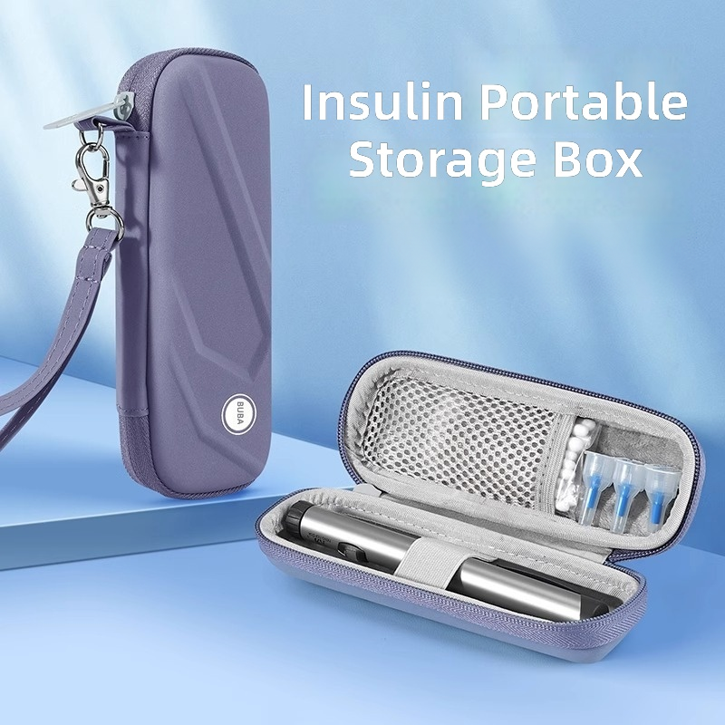 EVA portable insulin storage bag, medical medicine cooling case, outdoor portable ice pack, portable foldable