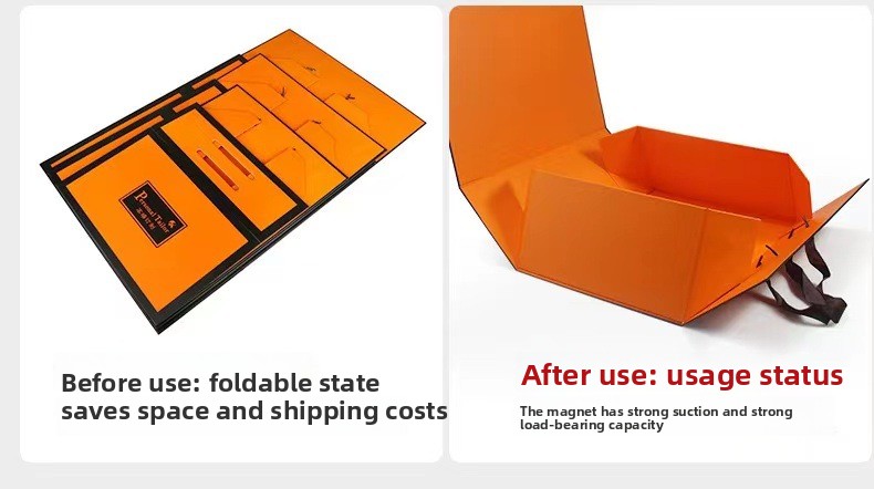 Space Saving Folding Cardboard Box for Clothing | Durable Transport & Warehouse Packaging Solution