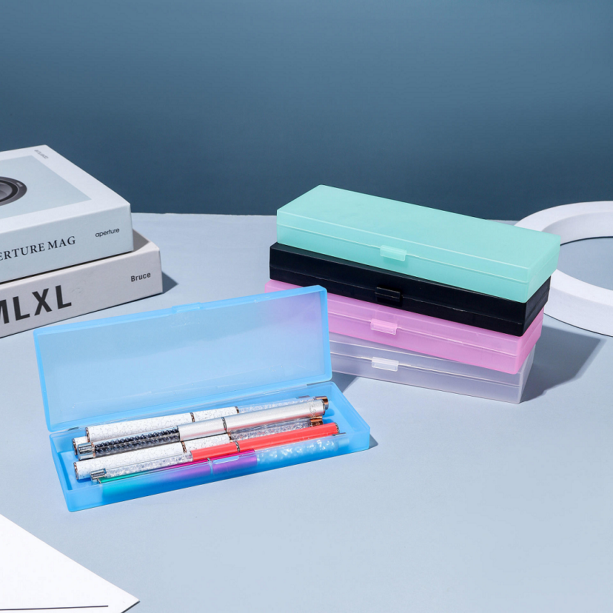 PP Plastic Frosted Storage Box Large Medium Small Double-Layer Multi-Use DIY Rectangular Plastic Box