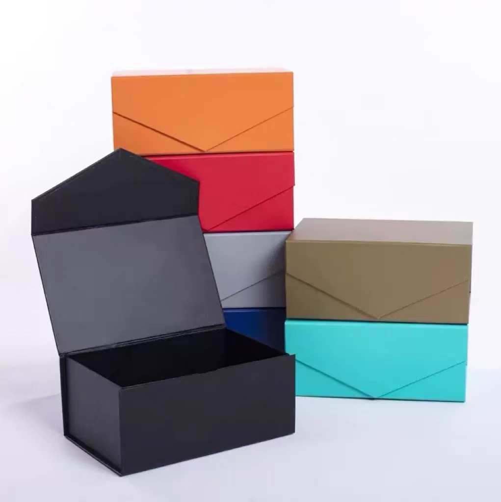 fold a paper box, gift paper storage box, paper boxes with lids – stylish 35x23x10cm household storage solution in black, orange, red, white, blue, gold and teal colors, perfect for home organization and gifting.