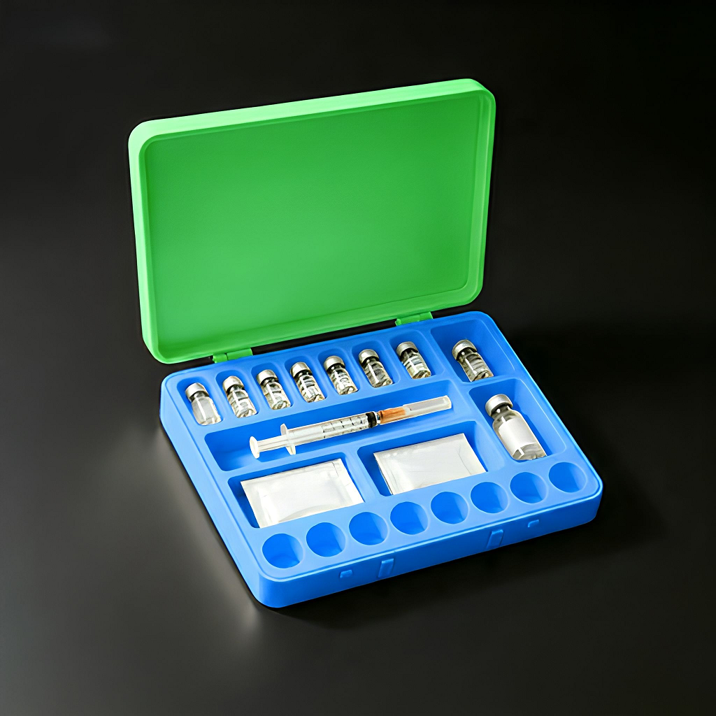 Multi-Size Peptide Storage Box Insulin Bottle Box GLP1 Travel Medical Refrigerator Protective Glass Bottle Storage Box Large Capacity