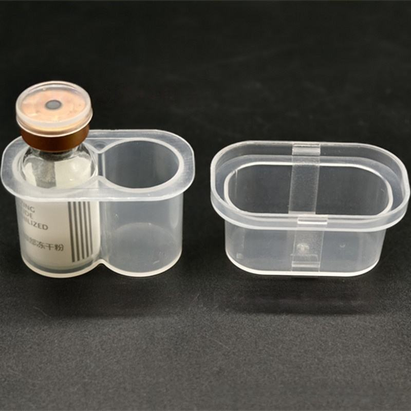 3ml ampoule rack transparent plastic box PP portable vial storage box 3ml, pack of 2, suitable for laboratory use