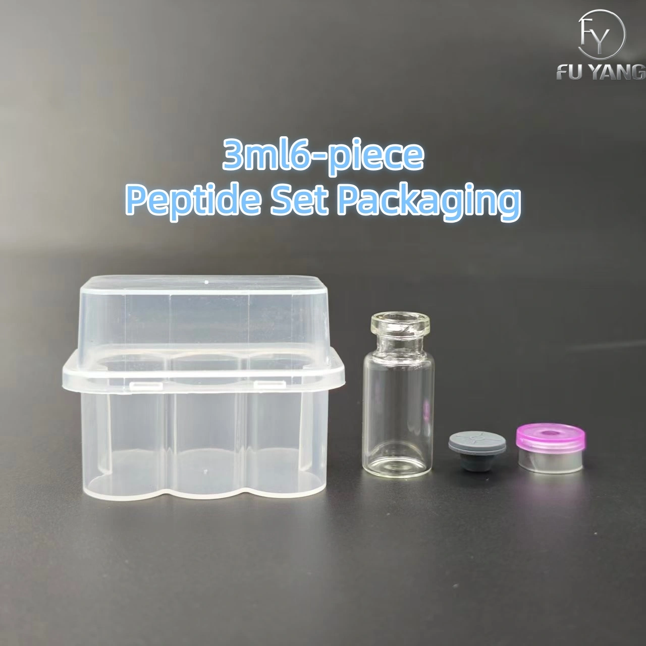 custom 6-pack vial PP case for brand sample retail packaging OEM ODM