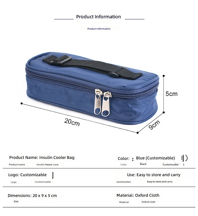 New insulin bag, portable small secret box, ice pack, medicine EVA material insulin cooler bag, cooler box