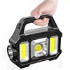 Rechargeable Outdoor Camping and Fishing Flashlight Solar Powered ABS Lantern