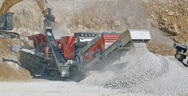 500TPH TC116 Track-mounted Mobile Primary Crusher for Limestone Quarrying in Saudi Arabia