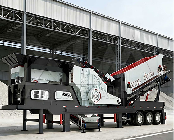 Tyre-type 3-in-1 mobile crushing & screening plant