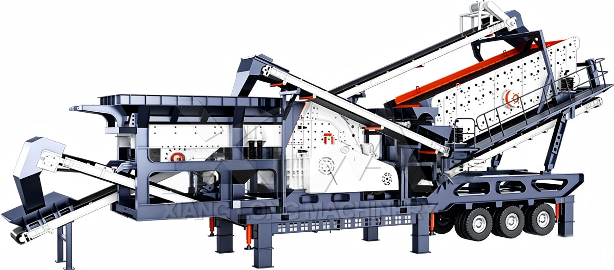 Tyre mobile integrated crusher unit for sale