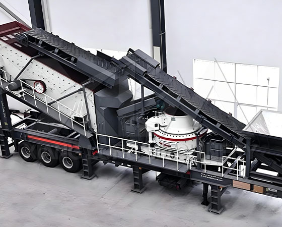 Mobile VSI Crushing and Screening Plant for cement production