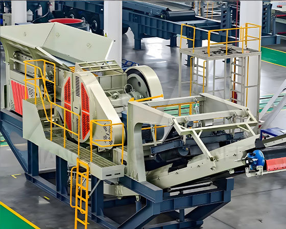 Tyre-type Mobile Closed-circuit Crushing and Screening Plant Germany export