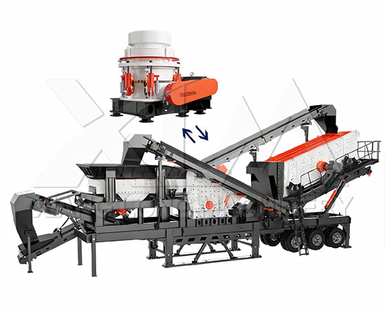 Structure of the Combined Mobile Crushing Station - XiangLong Machinery