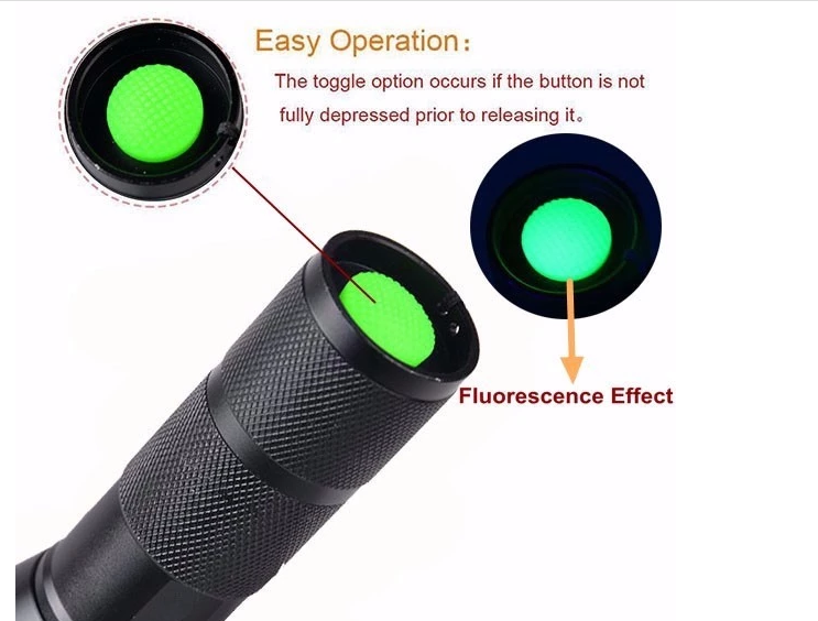 Custom logo uv flashlight 3w rechargeable flashlight 365nm uv flashlight