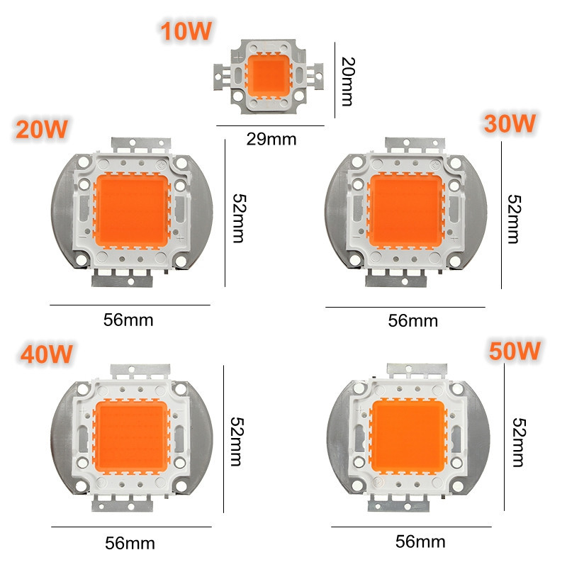 Grow light led chip cob full spectrum 100w led cob full spectrum 50w