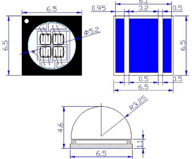 6565 SMD uv led 10w 365nm high power uv leds uv led curing