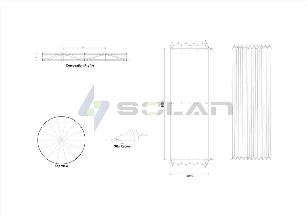 grain silo drawing
