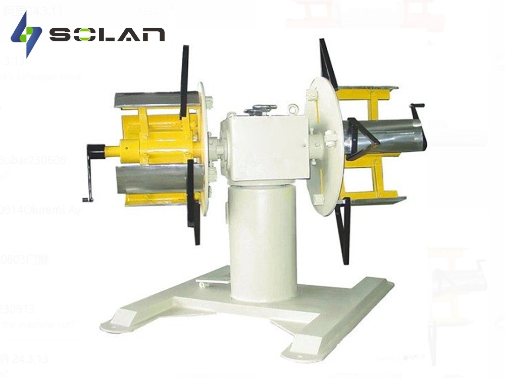 double head manual decoiler