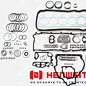 HENWEIT Gasket  for FULL GASKET KIT, D2676 Engine OEM No.: 897.330 - 51.00900-6713, 01-37295-03, 50391600