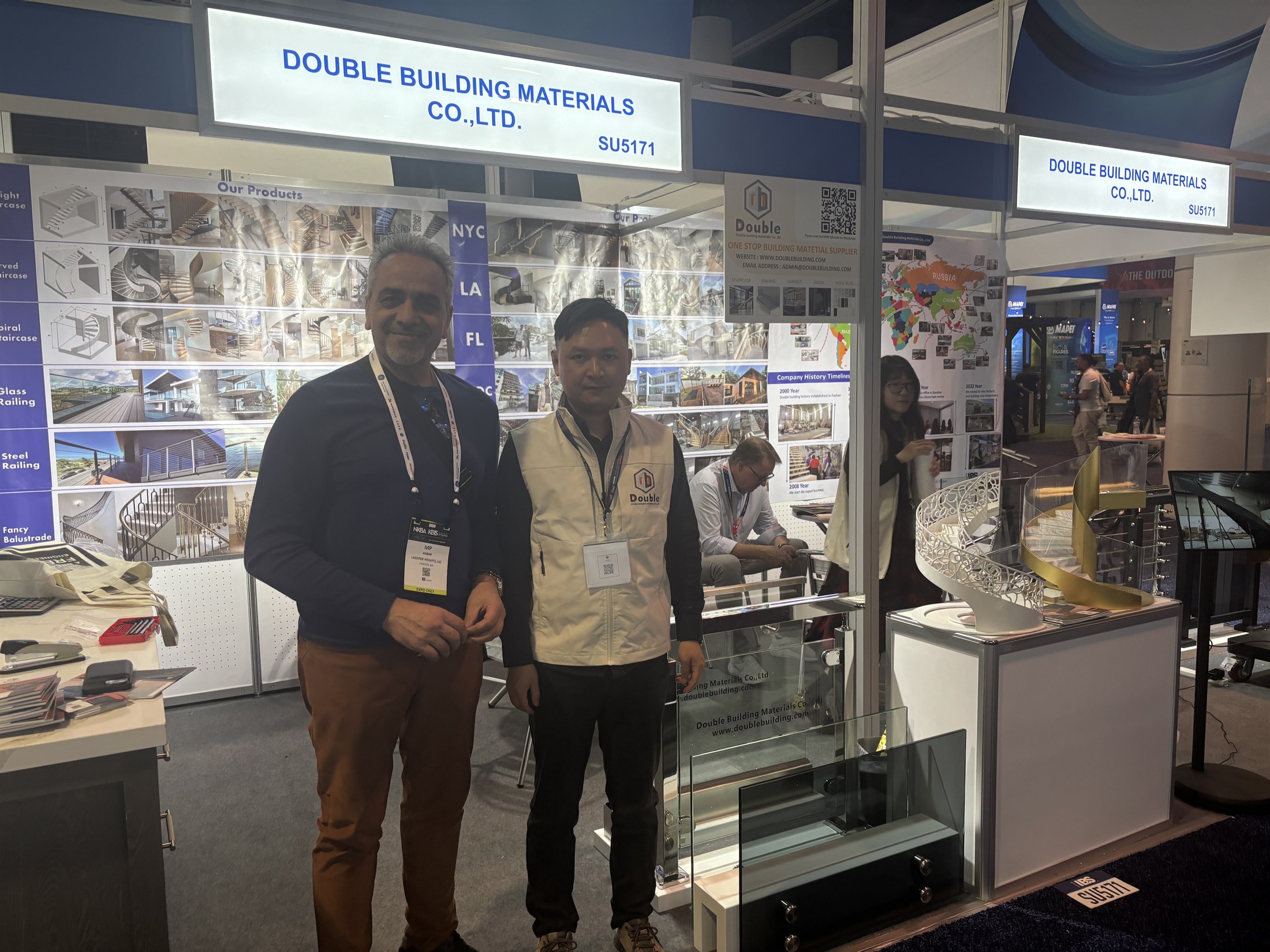 Staff and visitors at booth SU5171