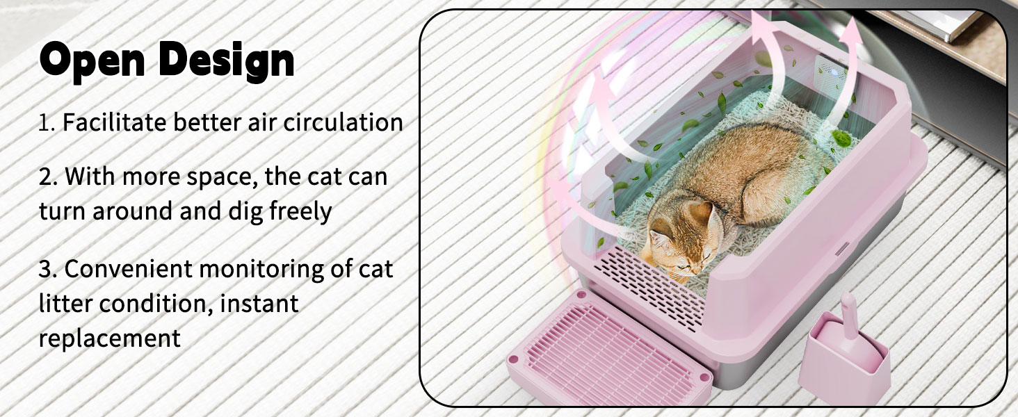 Open-Top Litter Box