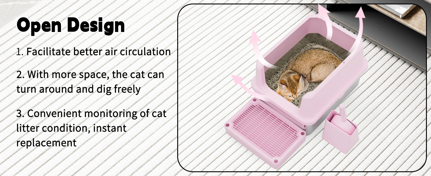 Open litter box