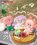 Bebê três bonecas moda caixa cegaanimal festa figura estátuas bebê três animais caixa cega brinquedo