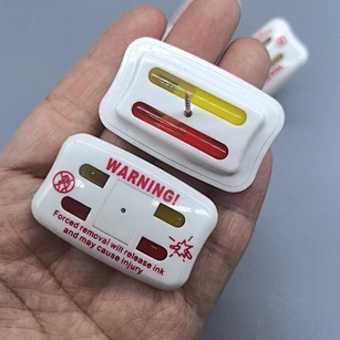 EAS AM RF Anti-Theft Security Magnetic Ink Tag ABS Plastic Material for Clothes Nail Damaged Inkjet Ink Tube Anti Theft