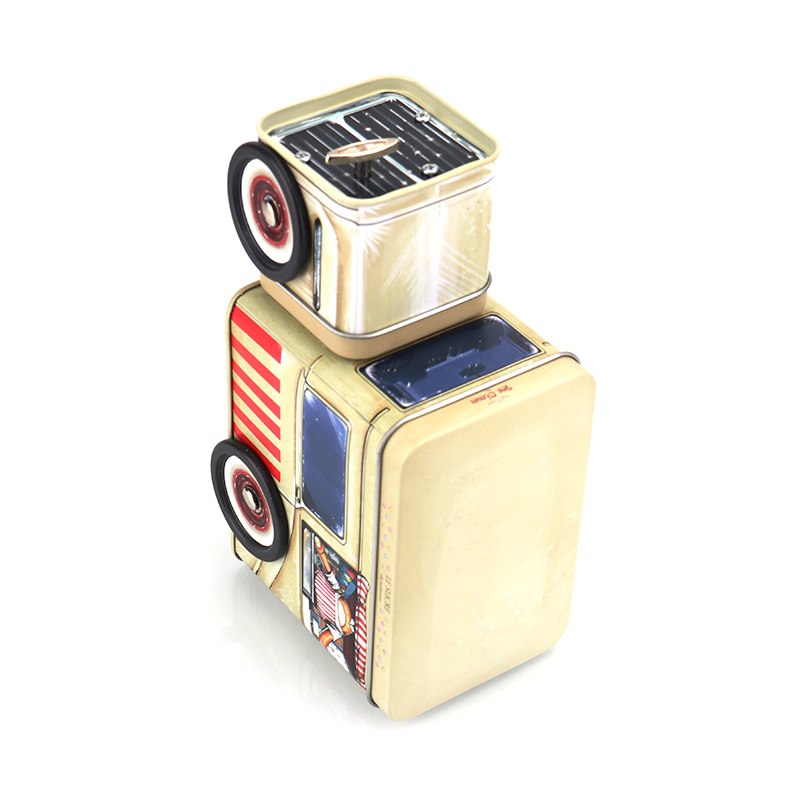 Gift Packing Case
Metal Cookies Tin Box
Car Shape Tin Can