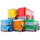 Custom Tinplate Christmas Gift Boxes Bus Shape 4 Colors Printing for Candle Craft Stickers