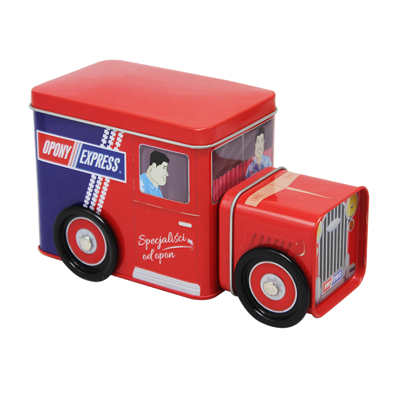 Factory custom toy tin box
Cute car shape tin box
Empty package metal tinplate