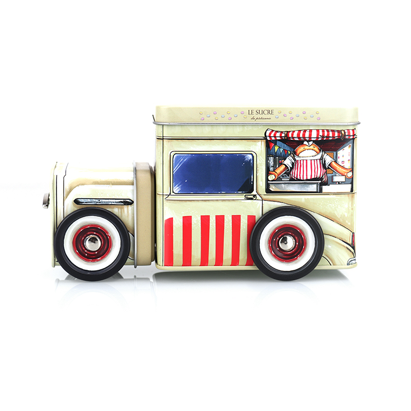 Gift Packing Case
Metal Cookies Tin Box
Car Shape Tin Can