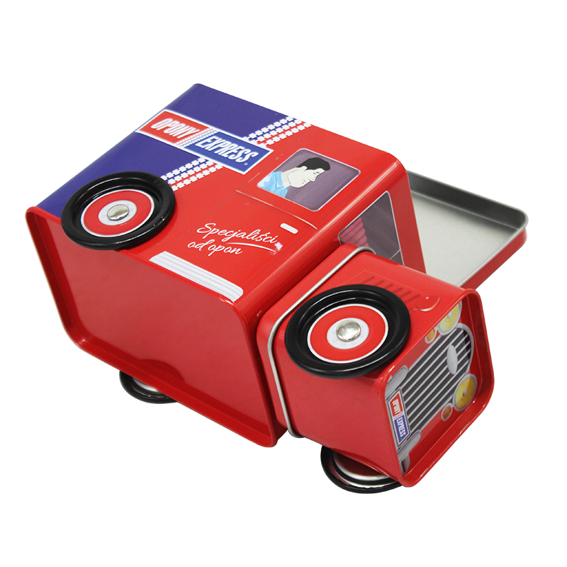 Factory custom toy tin box
Cute car shape tin box
Empty package metal tinplate
