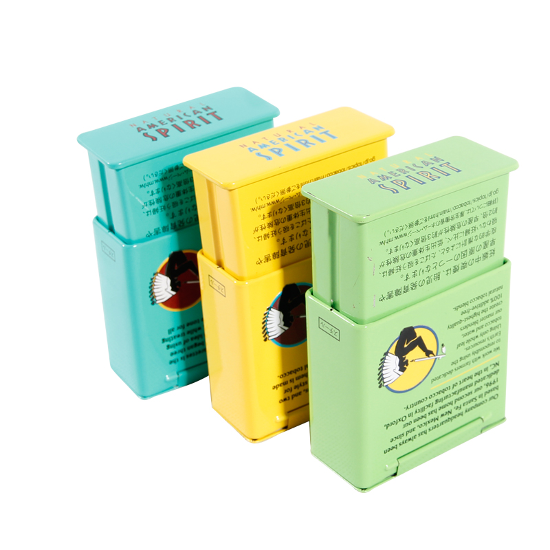 Empty Metal Tin Can With Airtight Lid
Tobacco Cigarette Tin Case
Rectangular Shape Tin Can
recyclable metal packaging
promotional tobacco tin case
Metal rectangular tobacco cigarette
Customized color rectangular tin
Airtight lid metal box