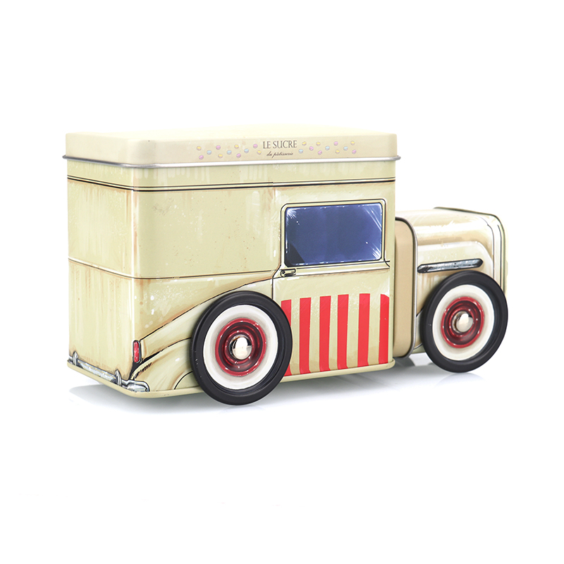 Custom Metal Cans 
Creative Car Tin
Bus Box Container Jar