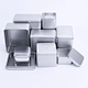 Plain Rectangle Tinplate Candy Tin Box Metal Cans Screen Printed Tea Packaging Jar